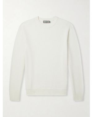 Canali Wool And Cashmere-Blend Jumper - White