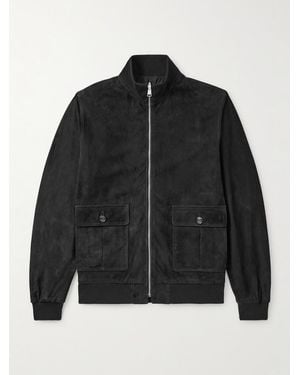 Valstar Ino Reversible Suede And Shell Jacket - Black