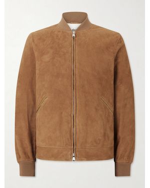 Valstar Evans Suede Bomber Jacket - Brown