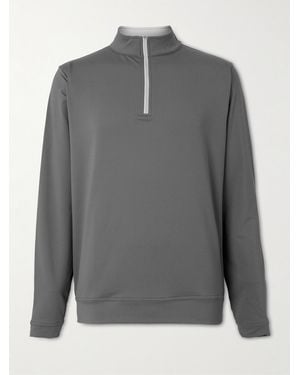 Peter Millar Perth Tech-jersey Half-zip Golf Top - Grey