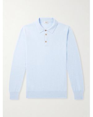 Ghiaia Cashmere Polo Shirt - Blue