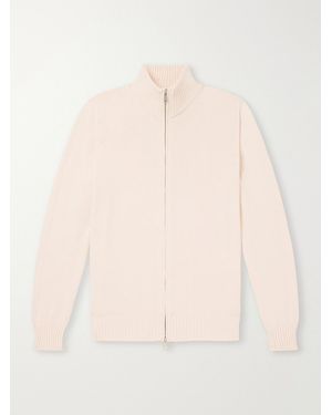 Ghiaia Cotton Zip-Up Jumper - Natural