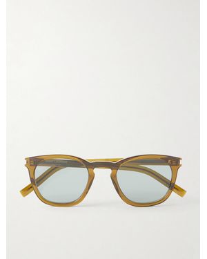 Saint Laurent D-Frame Acetate Sunglasses - Green