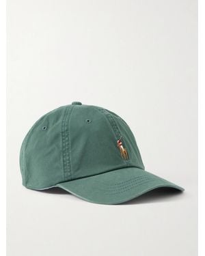 Polo Ralph Lauren Cotton-Blend Twill Baseball Cap - Green