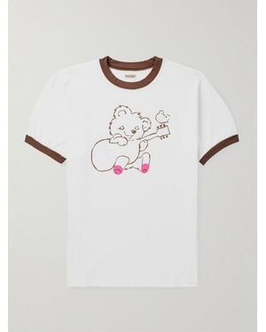 Kapital Printed Cotton-jersey T-shirt - Natural