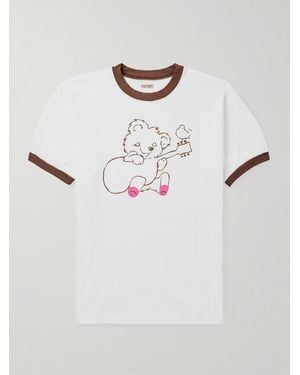 Kapital Printed Cotton-jersey T-shirt - Natural