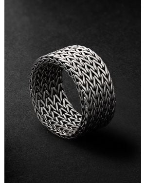 John Hardy Rata Sterling Ring - Black
