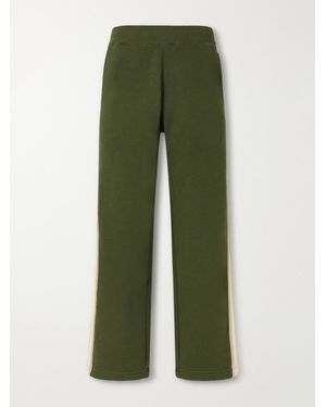 Aimé Leon Dore Straight-Leg Striped Cotton Sweatpants - Green