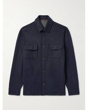 Loro Piana Marco Jersey Novalis Overshirt - Blue
