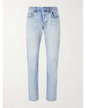 Saint Laurent Straight-leg Organic Jeans - Blue