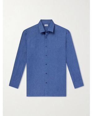 Charvet Linen Shirt - Blue