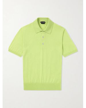Tom Ford Cotton Polo Shirt - Yellow