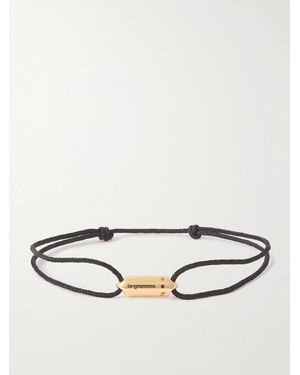 Le Gramme 3G Cord And 18-Karat Bracelet - Black