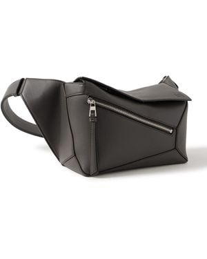 Loewe Puzzle Edge Small Leather Belt Bag - Black