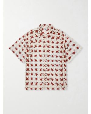 Bode Cotton-lace Shirt - Pink