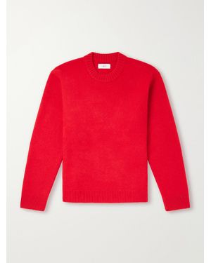MR P. Brushed-Cashmere Jumper - Red