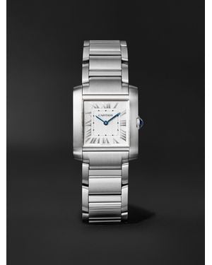Cartier Tank Française Medium 32Mm Stainless Steel Watch, Ref. No. Wsta0105 - Black