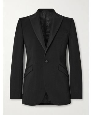 Favourbrook Hampton Slim-Fit Grosgrain-Trimmed Wool Tuxedo Jacket - Black