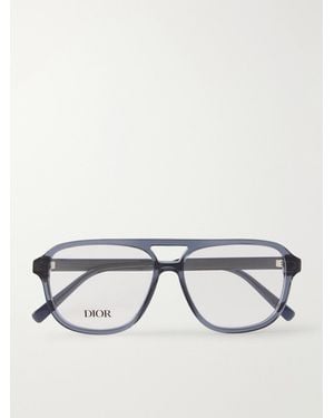 Dior Diorbotanicao A1I Aviator-Style Acetate Glasses - Blu