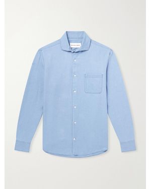 Frescobol Carioca Emilio Cotton-Twill Shirt - Blue