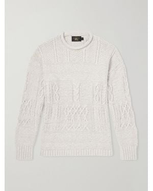 RRL Cable-Knit Cotton - Natur