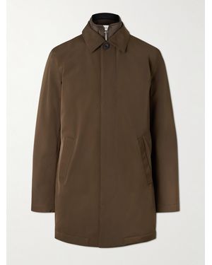 NN07 Blake 8240 Coated-Twill Trench Coat - Marrone