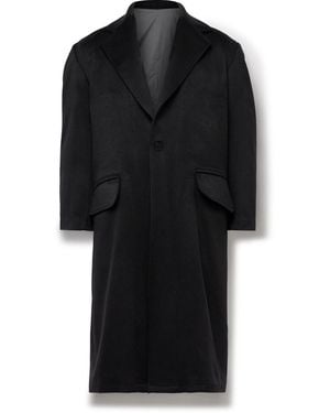 STÒFFA Double-Faced Brushed-Cashmere Coat - Black