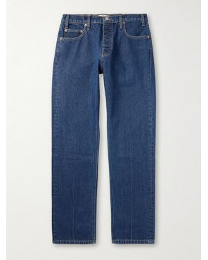 CHERRY LA Jeans A Gamba Dritta Con Logo Ricamato - Blu