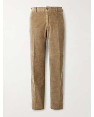 Slowear Straight-Leg Cotton-Blend Corduroy Trousers - Natural