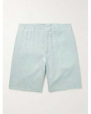 ZEGNA Shorts A Gamba Dritta - Blu