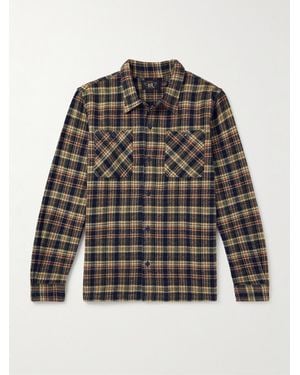 RRL Checked Cotton Shirt - Grey