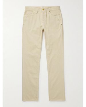 Sid Mashburn Slim-Fit Straight-Leg Garment-Dyed Cotton-Corduroy Trousers - Natural