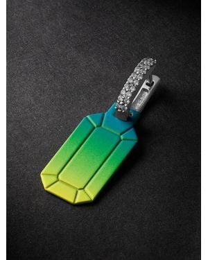 Eera Tokyo, And Diamond Single Earring - Verde