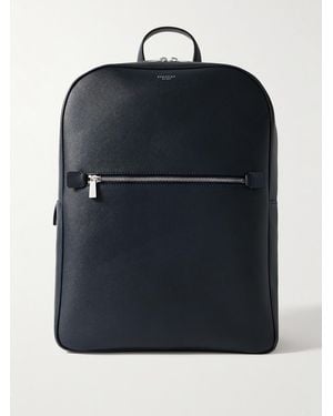 Serapian Evoluzione Cross-Grain Leather Backpack - Blue