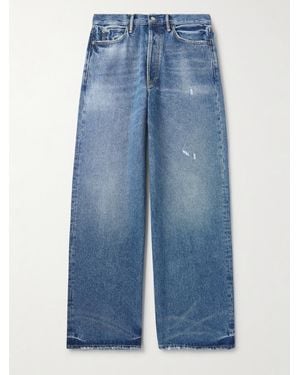 Acne Studios Jeans A Gamba Larga - Blu