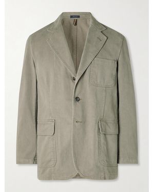 Drake's Mk. 1 Games Unstructured Cotton-Twill Suit Jacket - Green