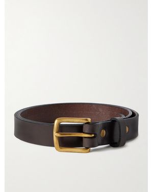 Sid Mashburn 2.5cm Leather Belt - Brown