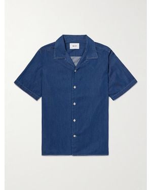NN07 Julio 5765 Cotton-Chambray Shirt - Blue