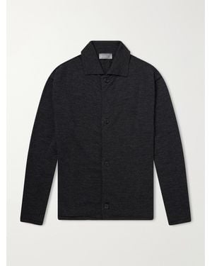 Margaret Howell Merino Wool Cardigan - Blue