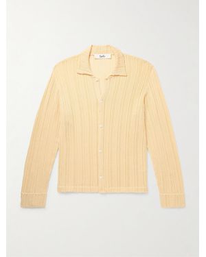 Séfr Jacques Pointelle-Knit Cardigan - Natural