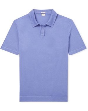 Massimo Alba Aruba Linen And Cotton-Blend Polo Shirt - Blue
