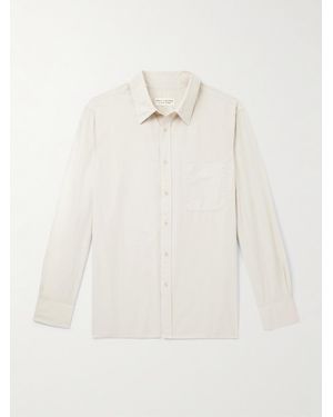 Nili Lotan Finn Cotton Oxford Shirt - Natural