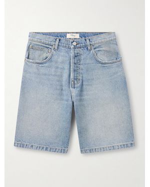 CHERRY LA Straight-leg Denim Shorts - Blue