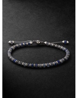 MAOR Sapet Sterling Aventurine Beaded Bracelet - Black
