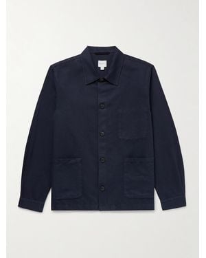 Sunspel Cotton-Twill Jacket - Blue