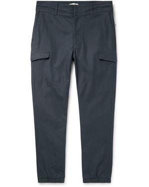 Onia Tapered Linen Cargo Pants - Blue