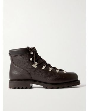 Morjas Full-grain Leather Hiking Boots - Black