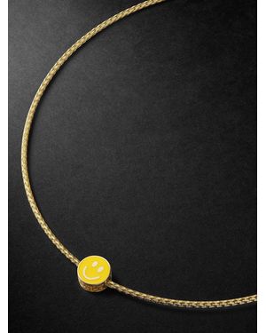 Lauren Rubinski And Enamel Pendant Necklace - Nero