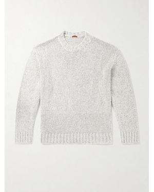 Barena Caloma Linen And Cotton-blend Jumper - White