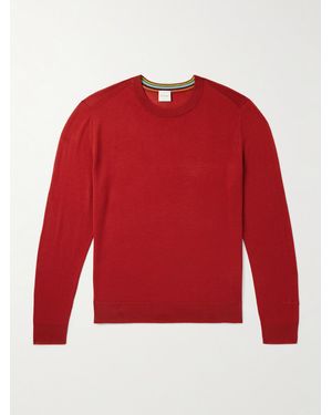 Paul Smith Logo-embroidered Merino Wool Jumper